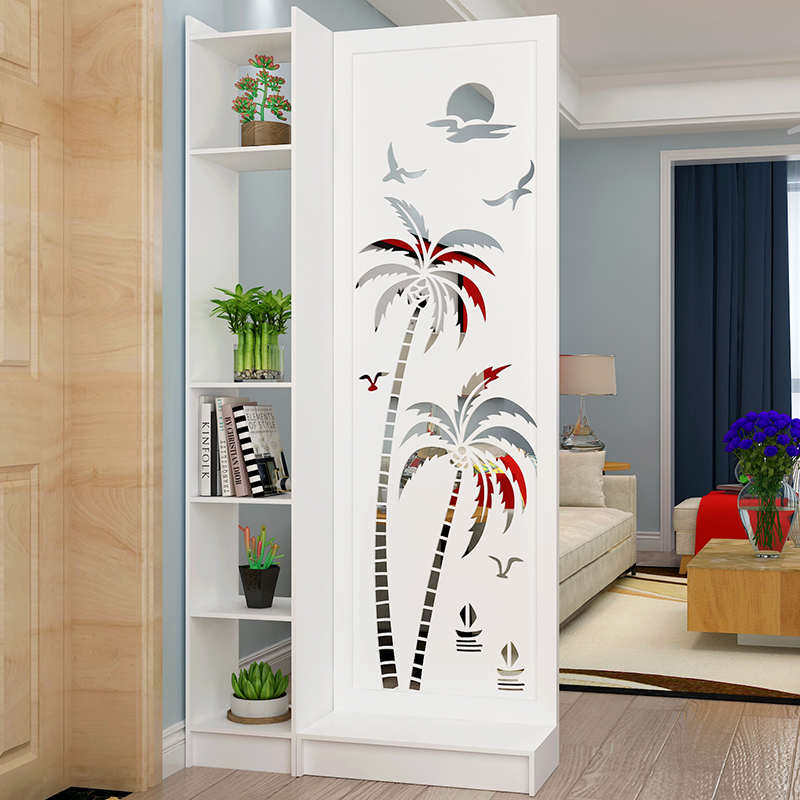 欧式现代屏风隔断卧室客厅屏座雕花酒店简约多功能装饰柜办公玄关