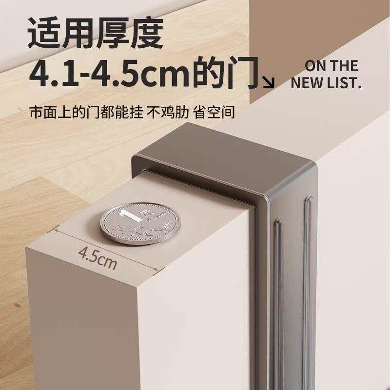 门后挂钩置物架免打孔壁式入衣户LZQ-171M门挂长架门挂上挂架加收