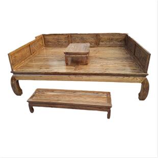 全实木罗汉床榆木新中式禅意大现代床榻塌简约小户型沙发会客厅睡