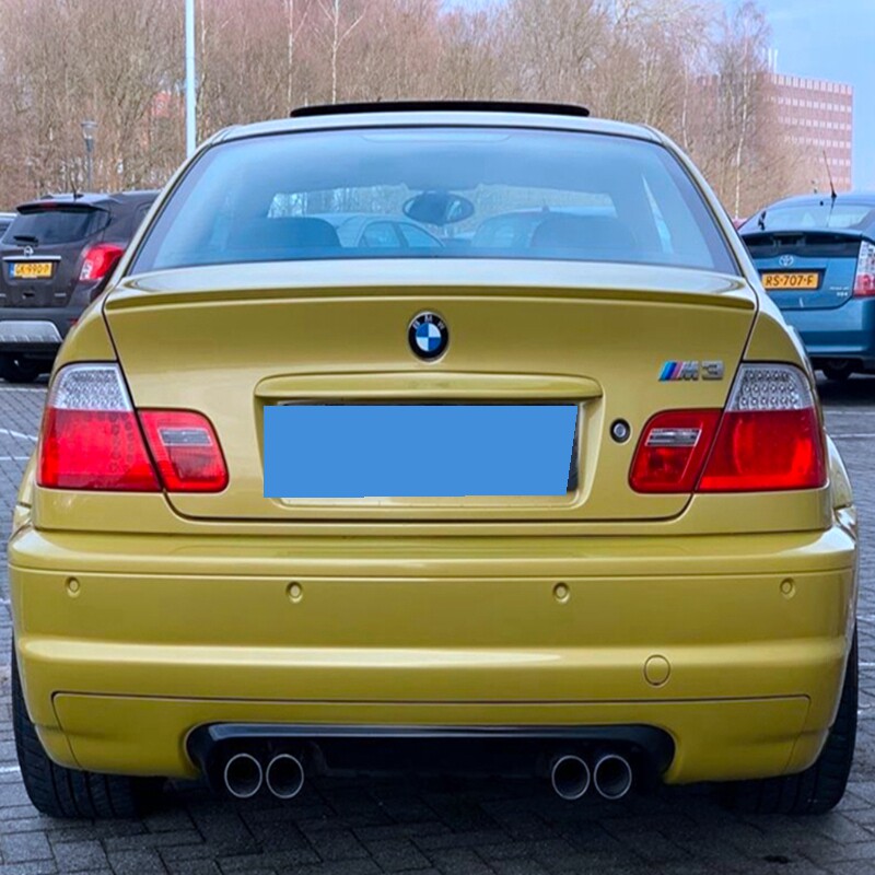 适用于宝马E46尾翼M3?E46四门车子安装尾翼顶翼免打孔烤漆定风翼