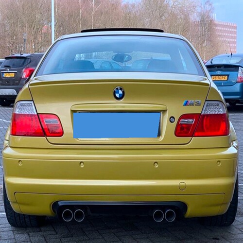 适用于宝马E46尾翼M3?E46四门车子安装尾翼顶翼免打孔烤漆定风翼