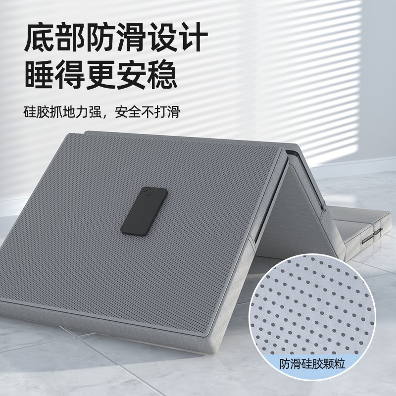 加厚睡觉睡垫办公室打地铺午休折叠垫子单人便携户外家用防潮地垫