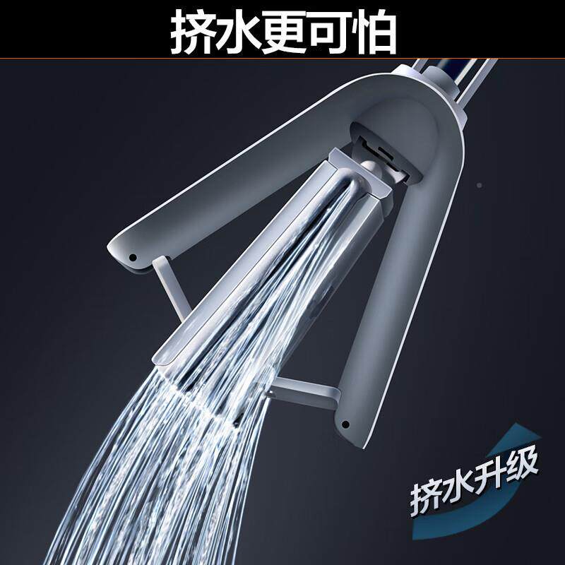 大卫一对折胶棉拖把拖净免手洗挤水式吸水海用绵懒拖人家412布M13