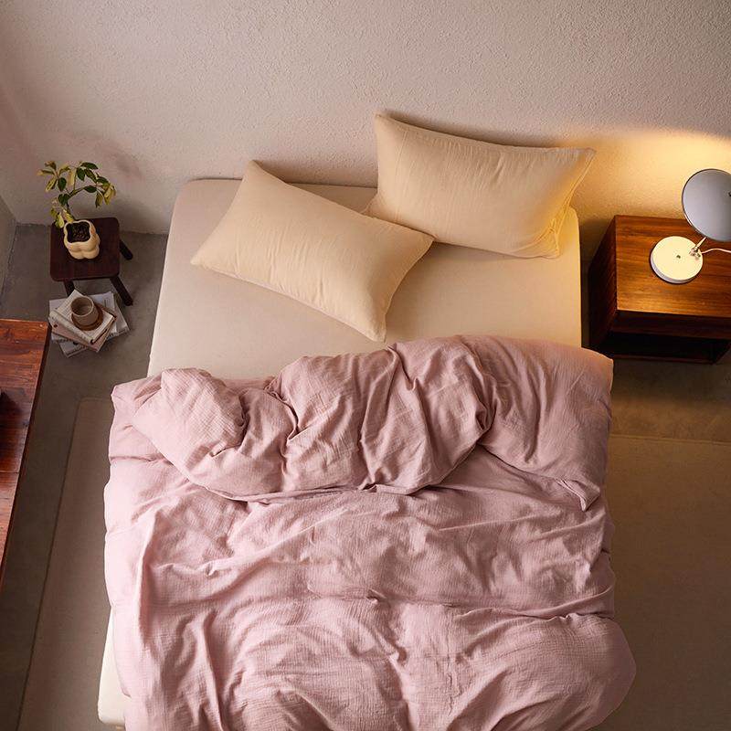 乌梅子酱丨全双皱皱纱有层机jczy-皱雾感纯棉云床朵柔软棉被套床,床上用品,学生床品套件,淘宝优惠券,粉丝福利购,淘宝优惠卷