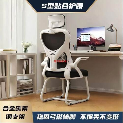 家用AFX人体工学宿椅久坐舒适护腰电椅靠竞背办公椅学舍卧室习电