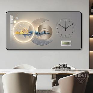 现代轻奢万年历电子钟表挂JC181年画025新款 饰画饭桌壁 厅餐2厅装