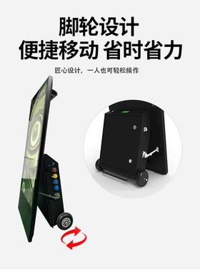 电子户外移动水牌广告机牌立式可折叠RSCD-HWY双示屏显餐厅杆液晶