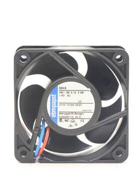 624H 德国ebm进口散热风扇 2.4W 24V直流风扇 6850r/min 风机风扇