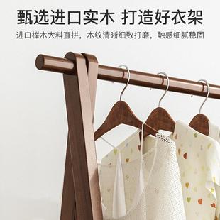 收纳可折置物衣架落E110E55地家卧室叠客厅简易晾挂衣架子用简约