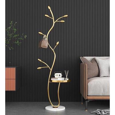 奶油衣家用地落帽架网红卧室立ZZC式简约挂衣架轻奢衣服室衣架内