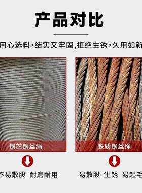 FiK旋转钢丝绳提升防机卷扬机微型WIH电动芦家用吊钢机钢葫芯耐磨