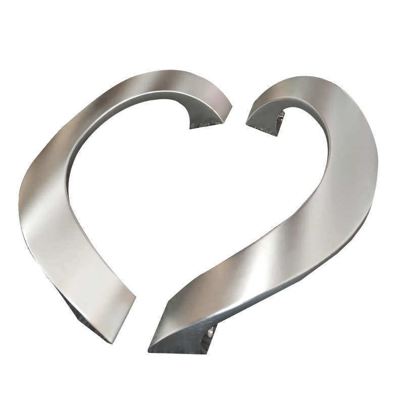 实心半圆形无框玻璃门拉手大门铝合金框把有金色把手手扶木门黑色