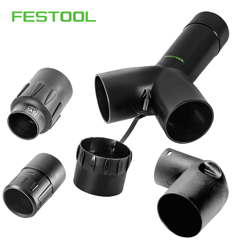 费斯托集尘器吸尘软管Y型三通星形连接器旋转适配器大小变径配件