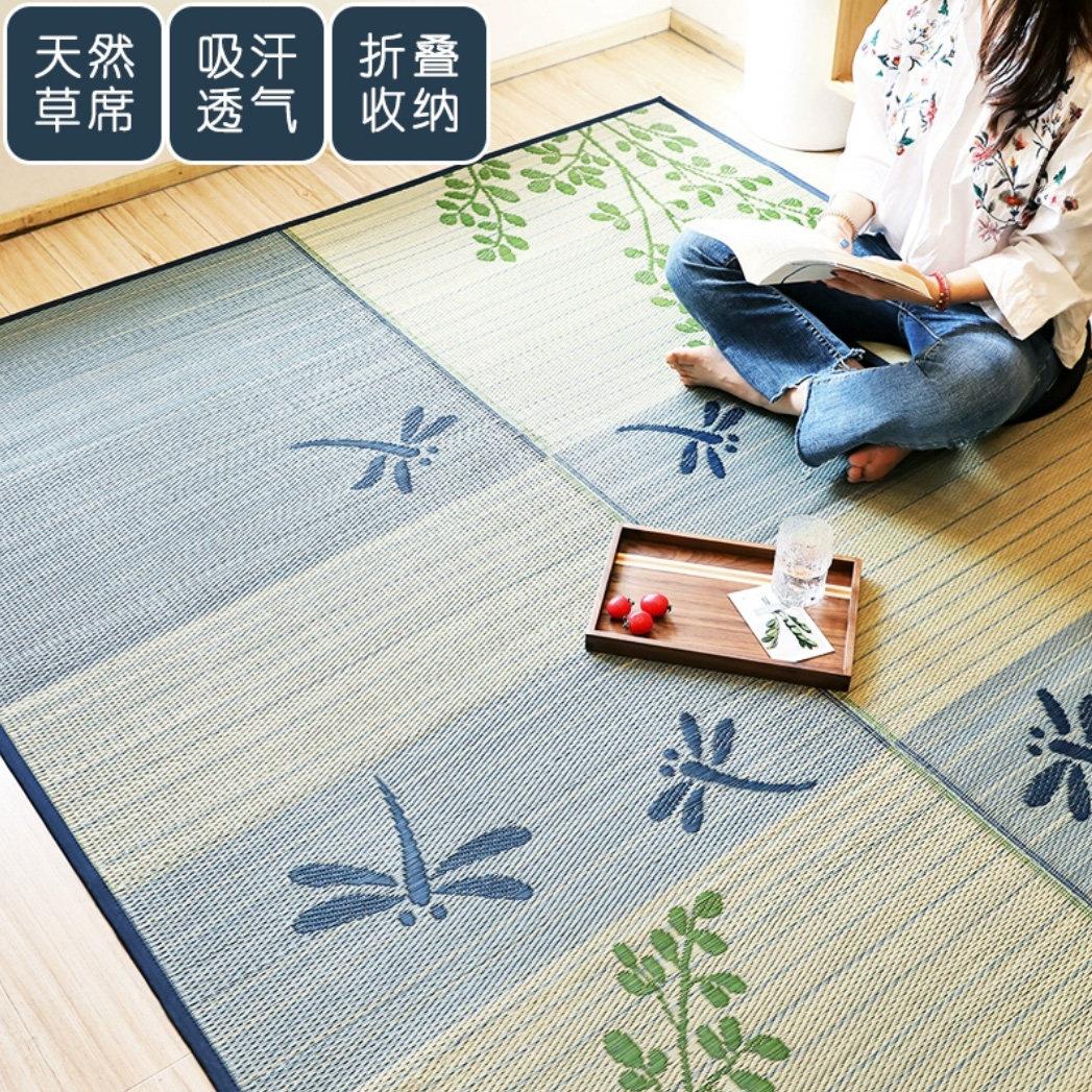 榻榻米地毯夏季凉草席垫子儿童爬行家用客厅卧室地垫折叠环保元西