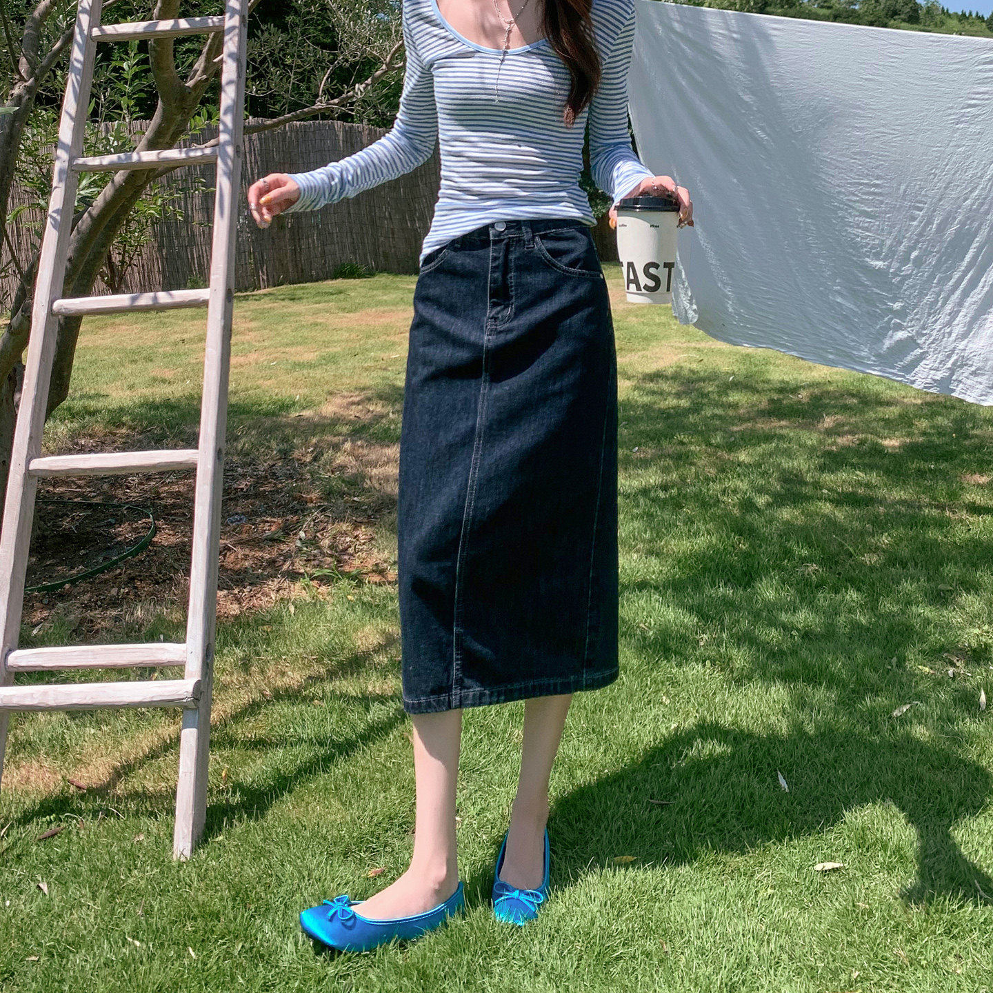 小个子牛仔半身裙女2026