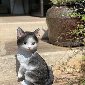 花园摆件卡通动物可爱小猫户外园林景观雕塑别墅庭院幼儿园装饰品