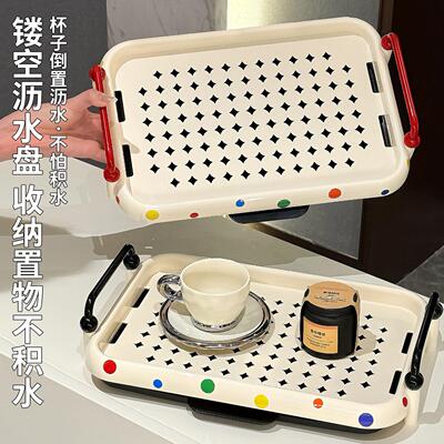 杯子收纳置物茶架桌面放水架子家用双杯子沥6840水架杯层杯具杯收