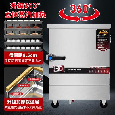 雄澜蒸饭商用蒸饭机食堂饭店用蒸包炉全自饭动蒸柜蒸车fdsg煤气电