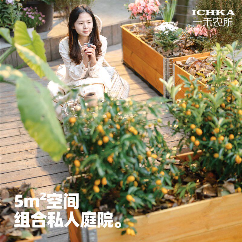 种菜专用箱种植箱防腐木花箱种菜盆一米菜园户外阳台庭院楼顶花盆
