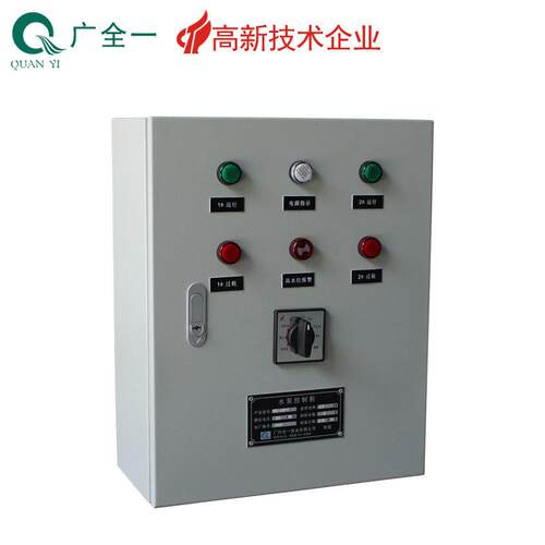 水泵控制柜广全一QYK-2Z-F/SS 304不锈钢一控二电柜 过载缺相保护