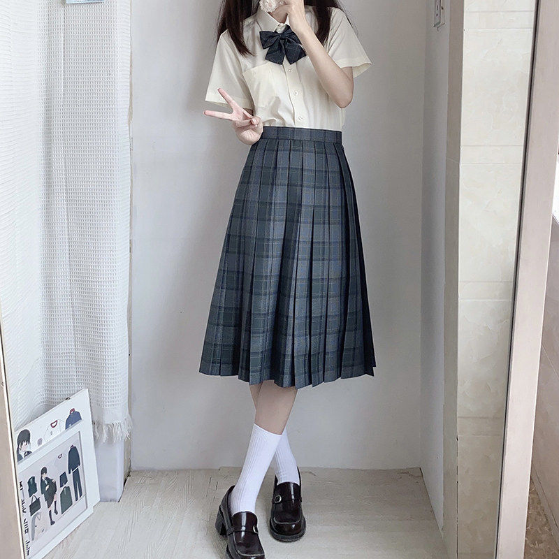 JK制服百褶裙秋田立中中