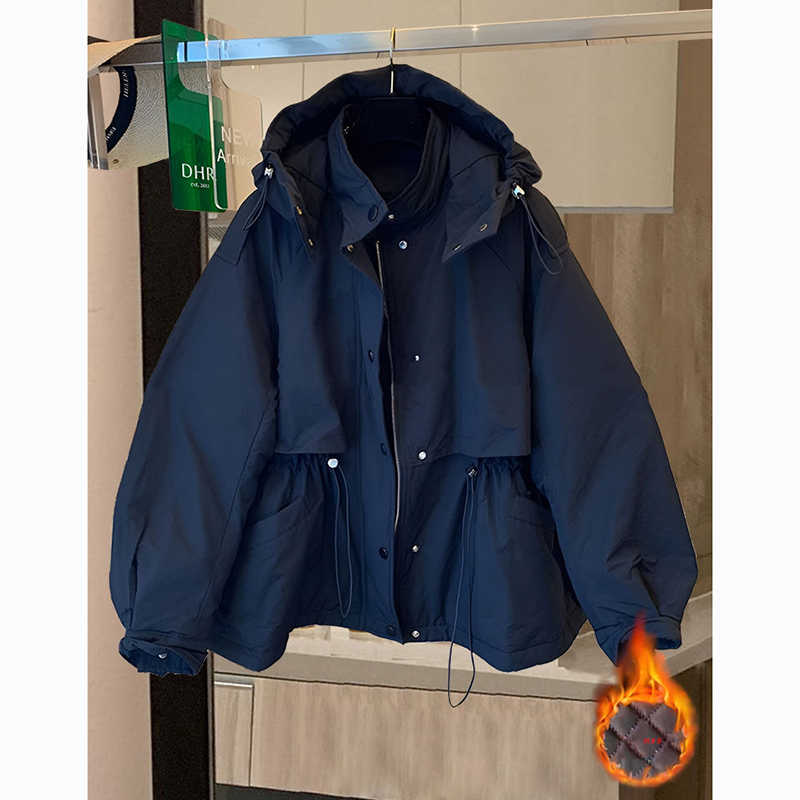 大码欧货站收腰冲锋衣女