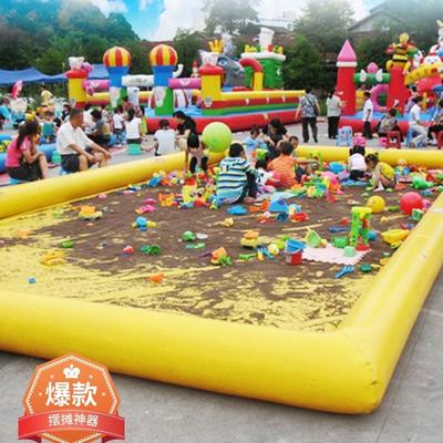 决子玩沙池套装组合户外儿童玩沙子夜广场YM-MMC01摆明摊具充气沙