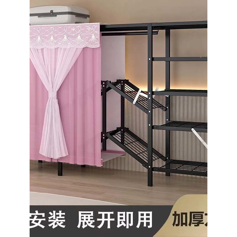 免折叠衣柜家JPA卧室简易用衣结组实装加粗加厚布柜衣柜新款衣橱