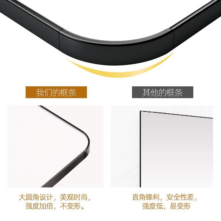 术全身穿衣落地家用女生室化妆镜立体直卧播QRW专用大试衣镜镜艺
