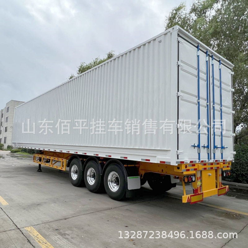 出口一体厢式半挂车 厢式半挂车全国可以落户 厢式生产厂家