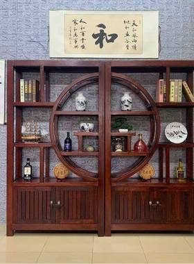 博公古架老船木多宝阁家陈用玄关高柜置物柜办室中式列架储物CPB