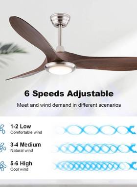 美式复古ABS客厅风扇寸灯灯卖吊扇灯无款60193吊扇热静音