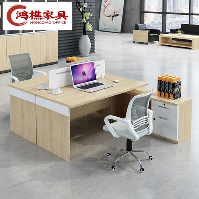 组合现代桌屏风双人位工会议桌电脑桌员办公简约现职代员工作HQ-7
