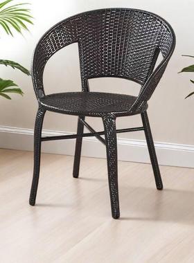 阳台藤椅子休单人扶手闲靠背椅家用老人庭院小室外户VJQ外椅编织