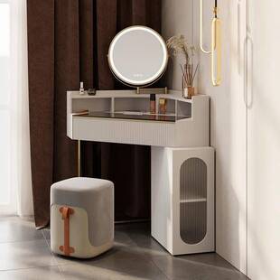 卧室家具多功能转角柜化妆桌简约梳妆台小户型护肤品收纳盒收纳桌