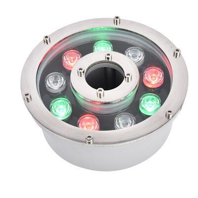 现货LD喷泉灯水池灯景观七彩形水全不下AZQ锈钢防E水中孔涌环泉灯