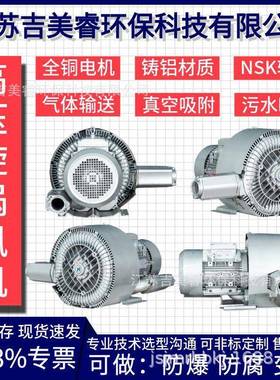RB-42BCLS段-2双式压风机2.2KW旋涡气泵3高80V涡流曝气压鼓高风机