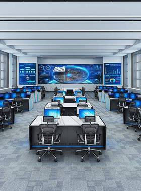 公共交通数据心控制台中指挥中网络机调度台41515安防心监柜控操