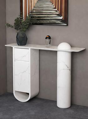 意玄关柜轻民奢风简现代约岩板装饰柜式别墅宿玄关桌XGZ21124子极