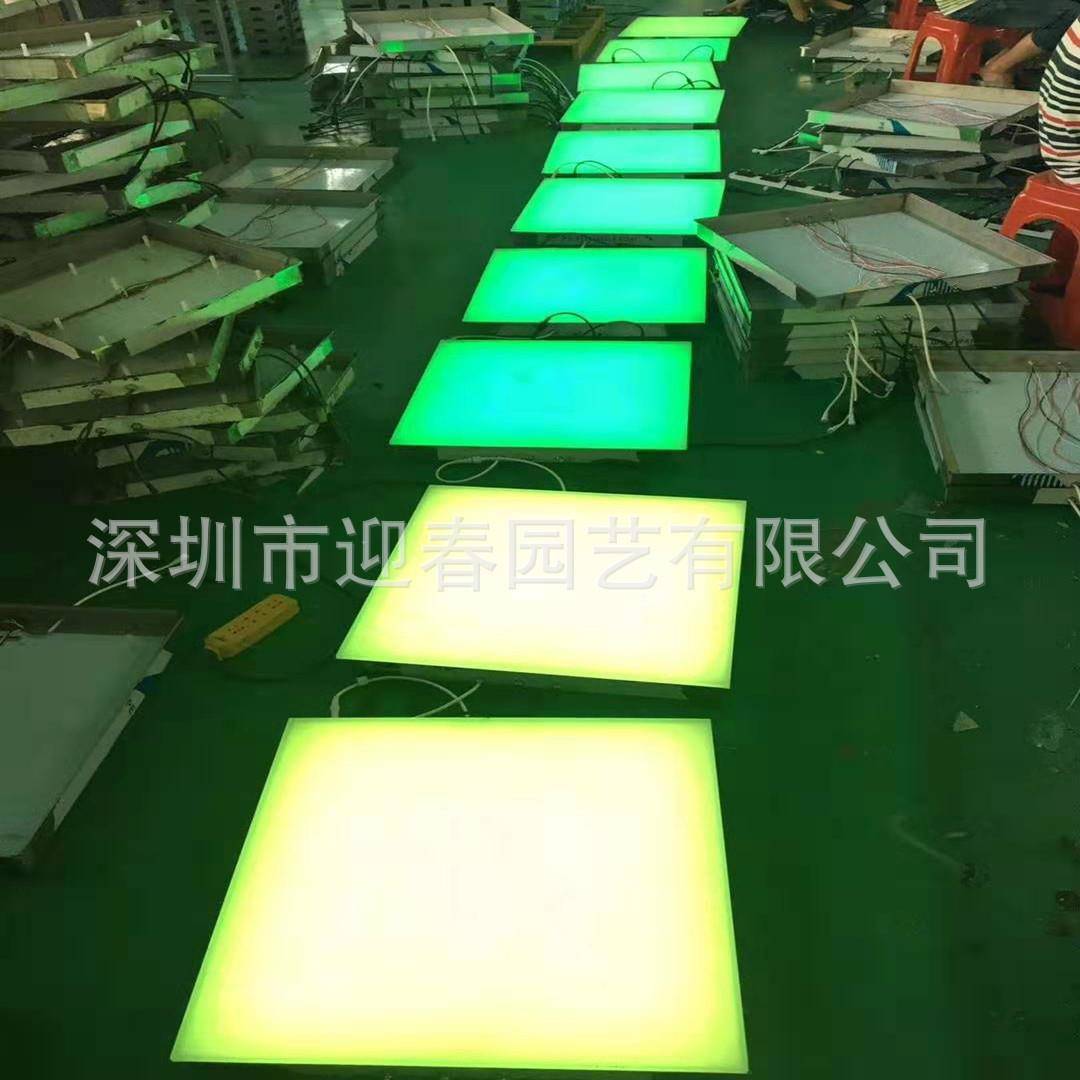 脚踏互动感应式地MOD砖文夜作游音乐游旅乐装置全彩发LED灯光制安