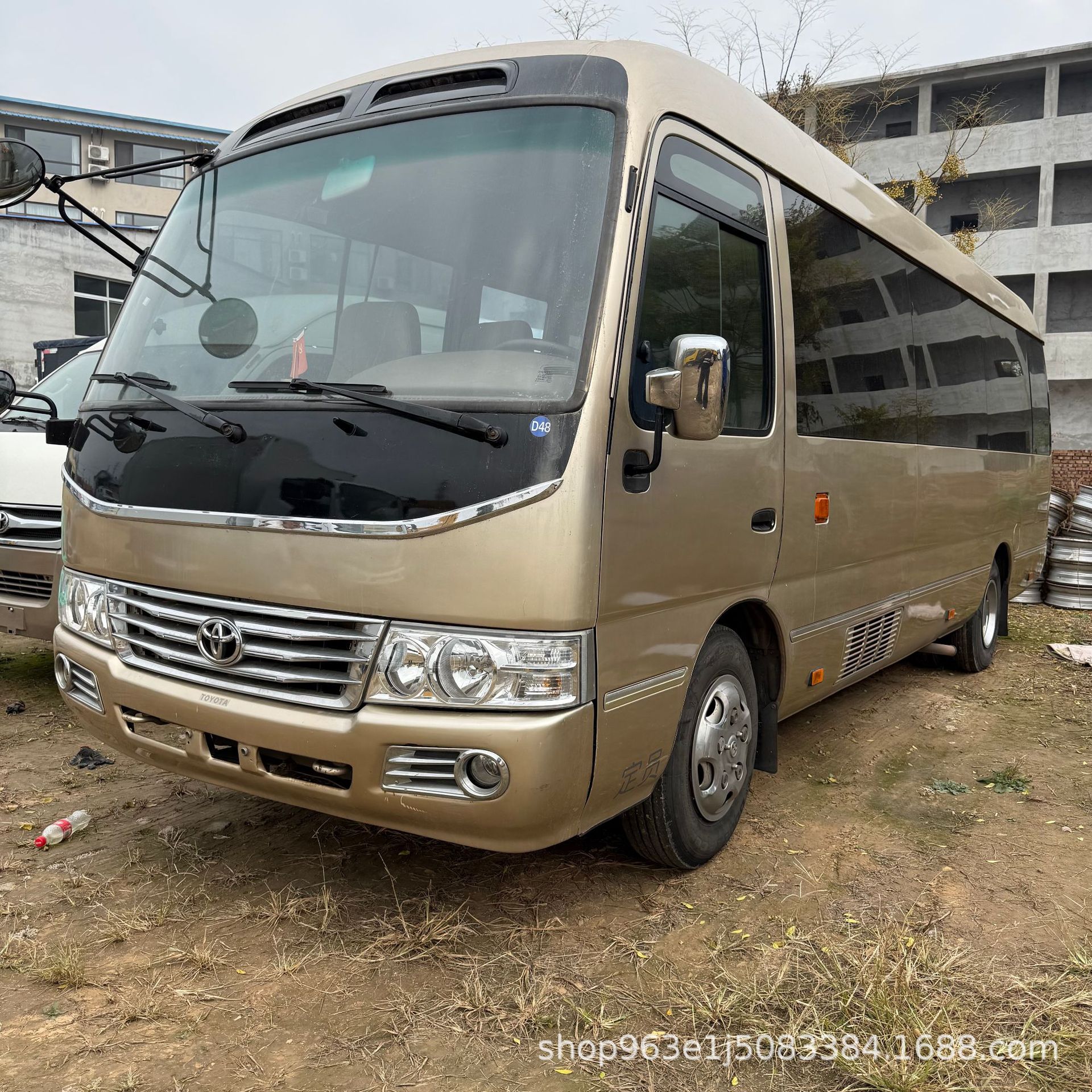 出口丰田考斯特23座中巴车 真皮座椅自动门14座海狮商务车