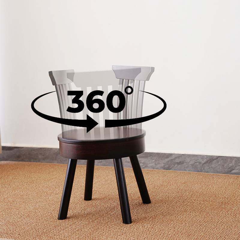 网红家具旋转椅子靠背小凳子学习椅创意客厅中式人体工学矮凳