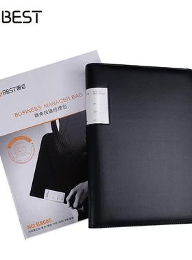 KOES康百BBBS605S605多功能理商务拉链经包卡槽计算T器活页插页资