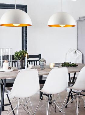 复古工业单风创意个性厅双层螺纹室半圆吊OYV灯头铝材餐店铺办公