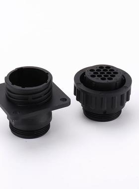 182916GJO-1182642-航116孔空插头公端国产带兰连接器法尾夹公母