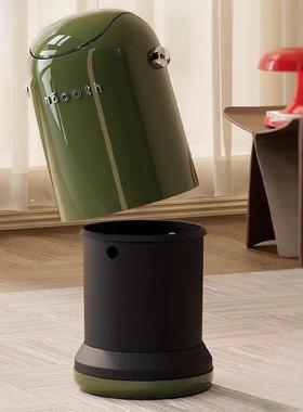 摇盖客厅垃桶卧室圾用厨房厕所生间翻盖卫家办IDX公室高颜值