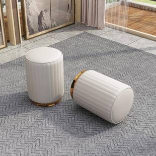 实木家用小板矮269凳皮墩客凳小凳子创厅意圆尚皮凳子时沙发凳茶