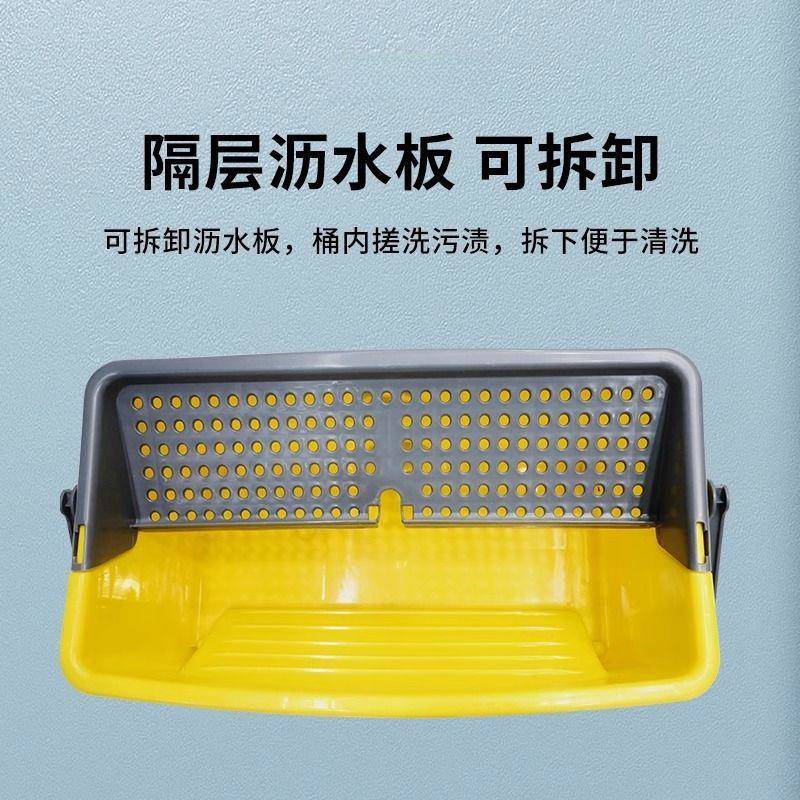 白云拖把把挤车移保动拖带轮长方形商水用604洁餐厅饭店特大号榨