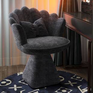 旋转书桌椅子美甲蝴蝶化妆设计师简约法式梳妆靠背卧室梳妆台