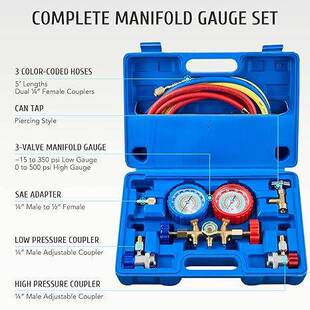 536G盒装冷媒表Orion Motor Tech AC Gauges, AC Manifold Gauge